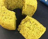 100均型で抹茶シフォン×2作り方14写真