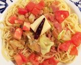 ベーコンと野菜のバター香る和風パスタ作り方5写真