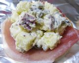 マヨデリ♪薩摩芋と生ハムのオープンサンド作り方5写真