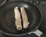 魚肉ソーセージ☆クルクル☆豚薄切り肉巻き作り方2写真