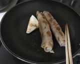 魚肉ソーセージ☆クルクル☆豚薄切り肉巻き作り方3写真