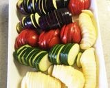 夏野菜とポテトのアンチョビクリーム焼き作り方1写真