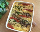夏野菜とポテトのアンチョビクリーム焼き作り方4写真