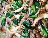 きのこと青菜たっぷり♡牛肉の炒め煮作り方4写真