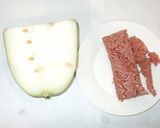 冬瓜の煮物♪とうがん・あんかけ・豚ひき肉作り方1写真