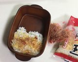 【お弁当】たぬきのり弁作り方2写真