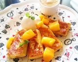 ココナッツフレンチ高野豆腐☆クリーム添え作り方9写真