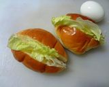 豆腐バーグのテリたまロールサンド作り方5写真