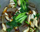 簡単！あと一品♪小松菜と蒟蒻と椎茸の煮物作り方4写真