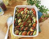 夏野菜とポテトのアンチョビクリーム焼き作り方6写真