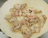 おろしリンゴで、焼き肉風の炒め物作り方3写真
