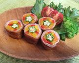 お野菜たっぷりカラフル♡甘辛肉巻き♡作り方10写真