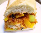 鶏むね肉と野菜のバケットサンド作り方9写真