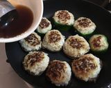 甘辛うんまぃっ✨ピーマンと椎茸の肉詰め♬作り方6写真
