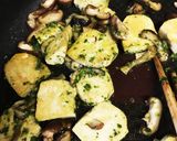 凍らせ豆腐とキノコのジェノベーゼ作り方4写真