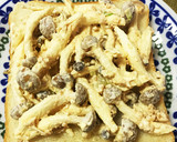 鮭フレークとしめじのグラタン風トースト作り方2写真