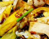 鶏肉と茸のオイスターソース炒め作り方6写真