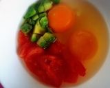 女子力up♡アボカド＊トマトでたまご焼き作り方2写真