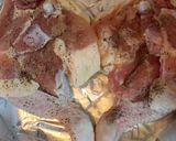 フライパンで簡単な塩味のローストチキン作り方3写真