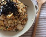 材料シンプル☆納豆チャーハン作り方9写真