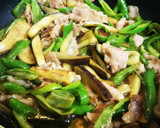 簡単～焼肉のタレで豚肉、茄子炒め作り方5写真