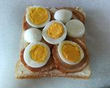 ねぎ入り細切り野菜と焼豚のサンドイッチ作り方6写真