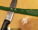 アロエの果肉をしっかり取り出す作り方2写真