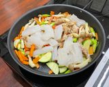 こんにゃくで腸活◎なみこんと彩り野菜炒め作り方6写真
