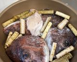 鯛とごぼうのあら炊き作り方3写真
