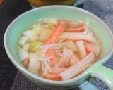 カニカマと白菜の中華スープ作り方6写真