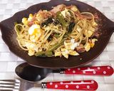 簡単で満足!野沢菜の和風ペペロンチーノ♪作り方5写真