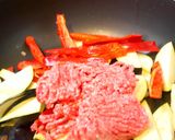 絶品＊なすとひき肉の甘辛〜っ炒め作り方4写真