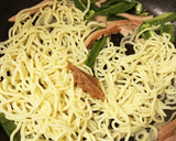 ほうれん草と蜂蜜梅の☆焼きそば作り方2写真