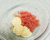明太ポテトのマヨデリオープンサンド作り方1写真