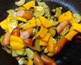 秋野菜の彩り炒めサラダ作り方4写真