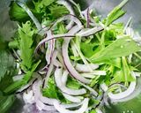 ☆水菜&ｻｰﾓﾝのｻﾗﾀﾞ☆作り方1写真