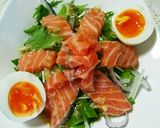 ☆水菜&ｻｰﾓﾝのｻﾗﾀﾞ☆作り方4写真