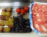 巨峰の肉巻き♪作り方1写真