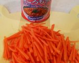 レンジで超簡単！ご飯が進む人参フレーク☆作り方1写真