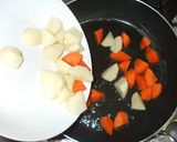 レンコンじゃがいも人参の煮物♪辛子風味作り方4写真