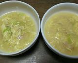 ほうれんそうとベーコンのたまごスープ♪作り方7写真