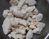 茹で鶏とごぼう シメジのおかか和え♪作り方9写真