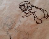 ☆チップとデール　キャラチョコケーキ☆作り方7写真