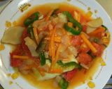 野菜のせ、めかじきのソテー作り方10写真