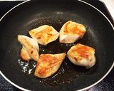 ⁂糖質制限⁂鶏胸肉のオクラと梅ダレかけ作り方5写真