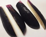 天ぷらの茄子の切り方作り方1写真