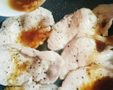 男の簡単料理☆豚ロースのスタミナ焼き☆作り方3写真