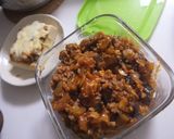 高野豆腐の茄子入りミートソースピザ作り方6写真