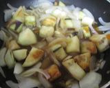 焼き肉のたれで♡とろとろ茄子玉ねぎ丼作り方4写真