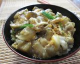焼き肉のたれで♡とろとろ茄子玉ねぎ丼作り方8写真